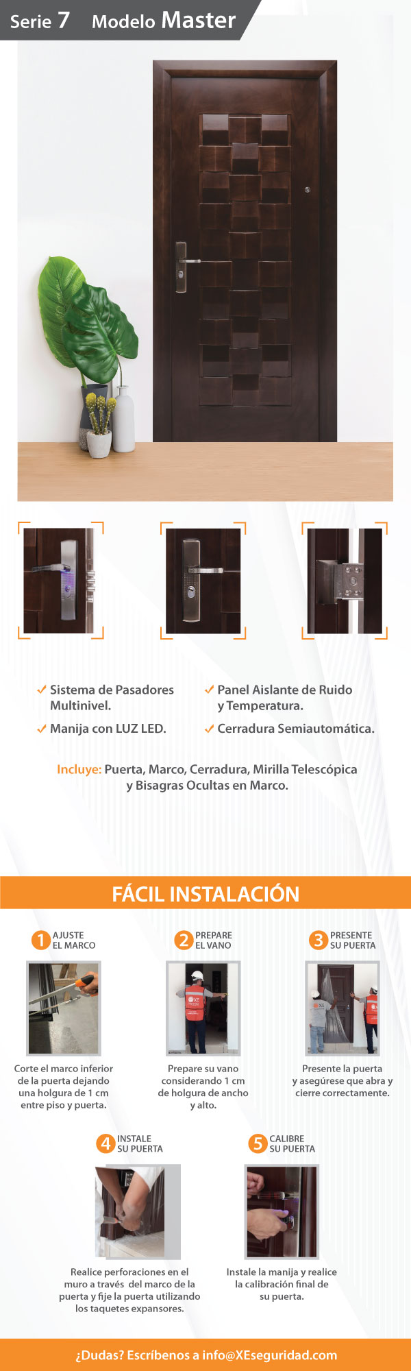 Puerta de Seguridad Derecha Master XE Seguridad